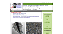 Desktop Screenshot of corrosionandsurfacetechnology.dk